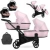 carritosdebebes.com-Kunert-Brav-Duo-gemelar-BD-15 Baby Pink Eco-rosa-eco