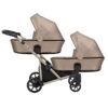carritosdebebe.com-Junama-gemelar-Brav dúo-chasis-champagne-Capuchino-eco