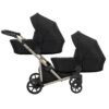 carritosdebebe.com-Junama-gemelar-Brav dúo-chasis-champagne-Negro