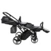 Carrito Bebé Gemelar Fluo V3 Slim - GRIS PLATA (10)