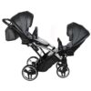 Carrito Bebé Gemelar Fluo V3 Slim - GRIS PLATA (11)