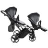 Carrito Bebé Gemelar Fluo V3 Slim - GRIS PLATA (15)