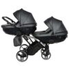 Carrito Bebé Gemelar Fluo V3 Slim - GRIS PLATA (4)