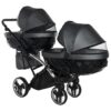 Carrito Bebé Gemelar Fluo V3 Slim - GRIS PLATA (6)