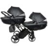 Carrito Bebé Gemelar Fluo V3 Slim - GRIS PLATA (7)