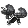 Carrito Bebé Gemelar Fluo V3 Slim - GRIS PLATA (8)