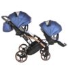 Carrito Bebé Gemelar Fluo V3 Slim - azul y cobre (20)