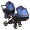 Carrito Bebé Gemelar Fluo V3 Slim - azul y cobre (7)