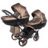 Carrito Bebé Gemelar Fluo V3 Slim - marron y cobre (13)