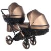 Carrito Bebé Gemelar Fluo V3 Slim - marron y cobre (14)