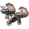 Carrito Bebé Gemelar Fluo V3 Slim - marron y cobre (18)
