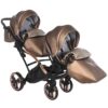 Carrito Bebé Gemelar Fluo V3 Slim - marron y cobre (19)