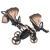 Carrito Bebé Gemelar Fluo V3 Slim - marron y cobre (6)