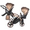 Carrito Bebé Gemelar Fluo V3 Slim - marron y cobre (9)
