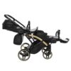 Carrito Bebé Gemelar Fluo V3 Slim - negro y dorado (5)