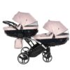 Carrito Bebé Gemelar Fluo V3 Slim - rosa plata (10)
