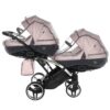 Carrito Bebé Gemelar Fluo V3 Slim - rosa plata (11)