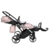 Carrito Bebé Gemelar Fluo V3 Slim - rosa plata (2)