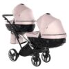 Carrito Bebé Gemelar Fluo V3 Slim - rosa plata (9)