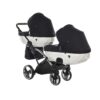 carritosdebebes.com-Junama-S-Line-Gemelar-Slim-Blanco-Plata