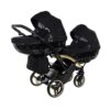 carritosdebebes.com-Junama-S-Line-Gemelar-Slim-Negro-Oro