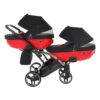 carritosdebebes.com-Junama-S-Line-Gemelar-Slim-Negro-Rojo (8)