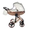 Carrito Bebé Fluo V3 Glossy 2o3 en 1 Junama- blanco y COBRE - CARRITOSDEBEBES.COM (2)