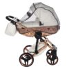 Carrito Bebé Fluo V3 Glossy 2o3 en 1 Junama- blanco y COBRE - CARRITOSDEBEBES.COM (3)