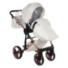 Carrito Bebé Fluo V3 Glossy 2o3 en 1 Junama- blanco y COBRE - CARRITOSDEBEBES.COM (9)