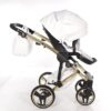 Carrito Bebé Fluo V3 Glossy 2o3 en 1 Junama- blanco y ORO - CARRITOSDEBEBES.COM (6)