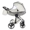 Carrito Bebé Fluo V3 Glossy 2o3 en 1 Junama- blanco y plata - CARRITOSDEBEBES.COM (3)