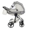 Carrito Bebé Fluo V3 Glossy 2o3 en 1 Junama- blanco y plata - CARRITOSDEBEBES.COM (4)