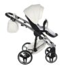 Carrito Bebé Fluo V3 Glossy 2o3 en 1 Junama- blanco y plata - CARRITOSDEBEBES.COM (7)