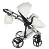 Carrito Bebé Fluo V3 Glossy 2o3 en 1 Junama- blanco y plata - CARRITOSDEBEBES.COM (9)