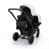 Cochecito Gemelar Booster Light de Kunert - gris y negro (4)