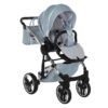 Cochecito para bebé JUNAMA Fluo V3 07 Azul Claro Con Base Diamond Blanco - CARRITOSDEBEBES.COM (12)