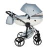 Cochecito para bebé JUNAMA Fluo V3 07 Azul Claro Con Base Diamond Blanco - CARRITOSDEBEBES.COM (3)