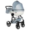Cochecito para bebé JUNAMA Fluo V3 07 Azul Claro Con Base Diamond Blanco - CARRITOSDEBEBES.COM (4)