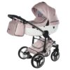 Cochecito para bebé JUNAMA Fluo V3 09 Rosa Con Base Diamond Blanco - CARRITOSDEBEBES.COM (2)
