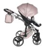 Cochecito para bebé JUNAMA Fluo V3 09 Rosa Con Base Diamond Blanco - CARRITOSDEBEBES.COM (4)