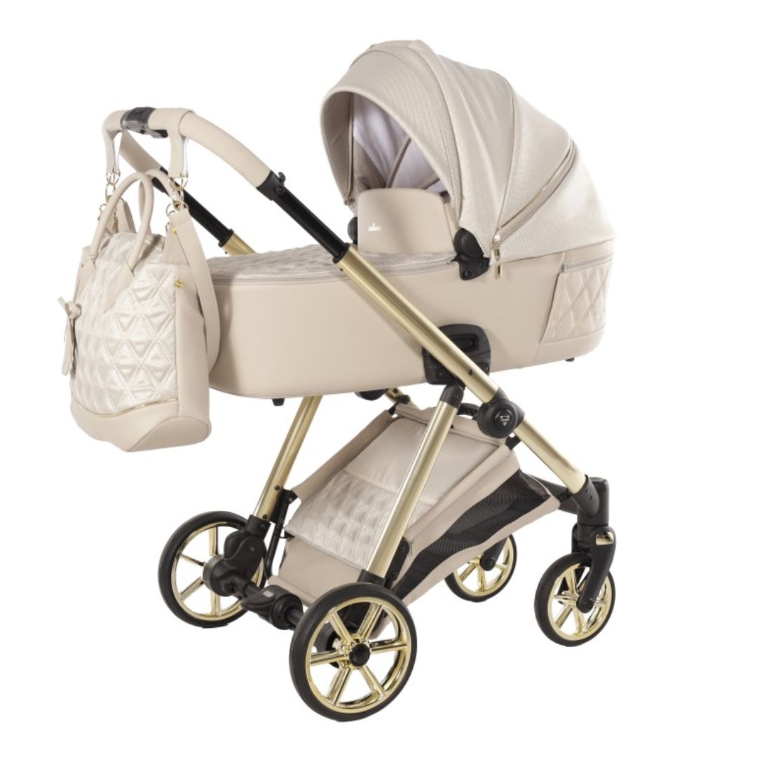 Carrito Bebé Junama Ellegante Lamé Polipiel