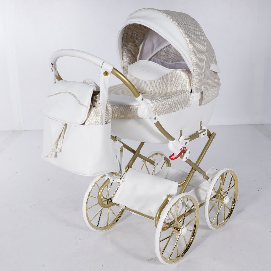 Carrito de muñecas Junama Dolce Mini Blanco/Oro