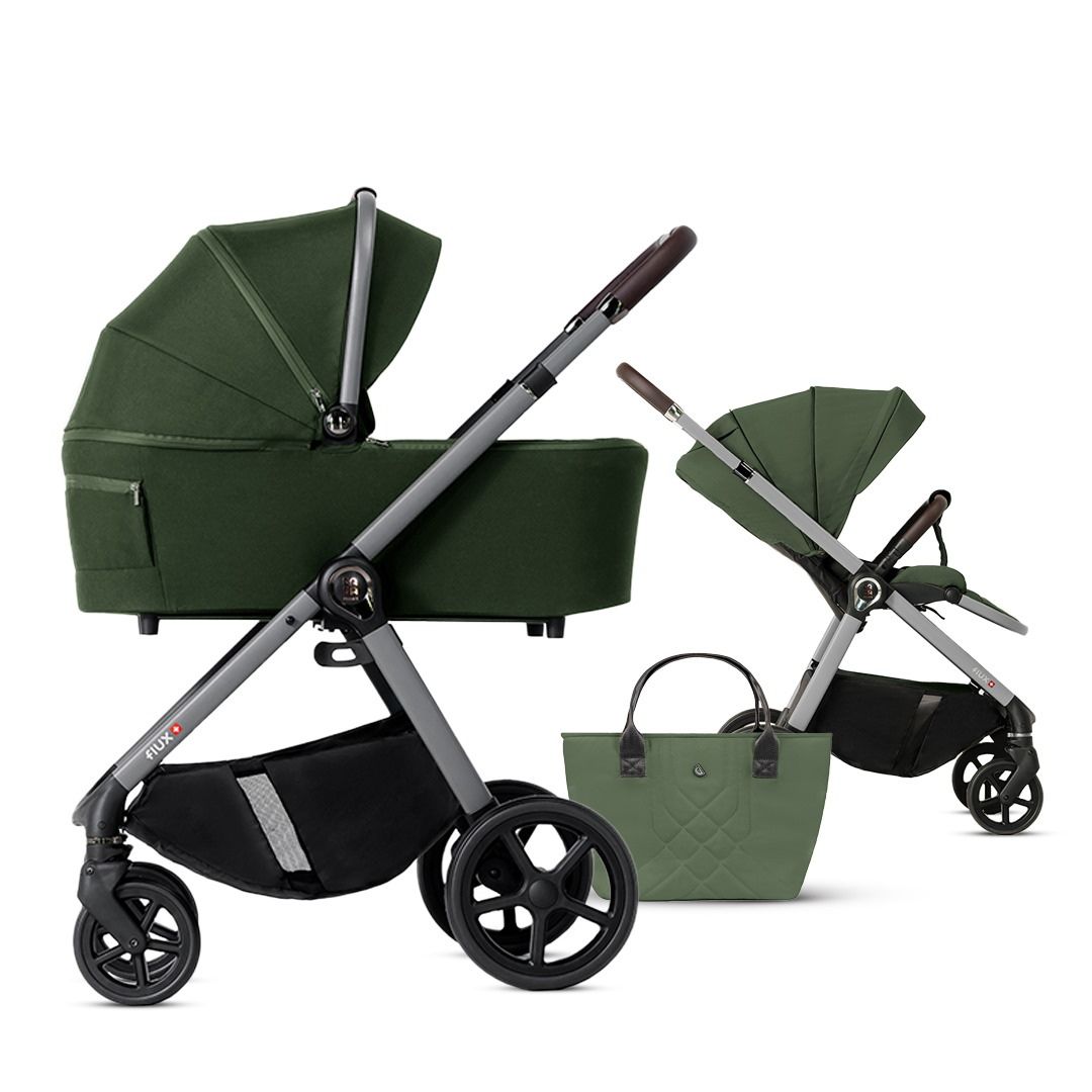 verde - FLUX 2en1 DADA PRAMS - carritosdebebes.com