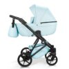 Carrito de bebé Harmony MOMMO 2o3 en 1 Ecopiel - azul bebe - carritosdebebes.com
