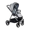 Carritosdebebés.com - iBebe-Ice-cromado-gris (1) iBebe Ice cromado y gris silla de paseo ergonómico y funcional