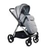 Carritosdebebés.com - iBebe-Ice-cromado-gris (2) iBebe Ice cromado y gris silla de paseo cubrepiernas ergonómico y funcional