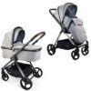 Carritosdebebés.com - iBebe-Ice-cromado-gris (5) iBebe Ice cromado y gris capazo y silla de paseo ergonómico y funcional