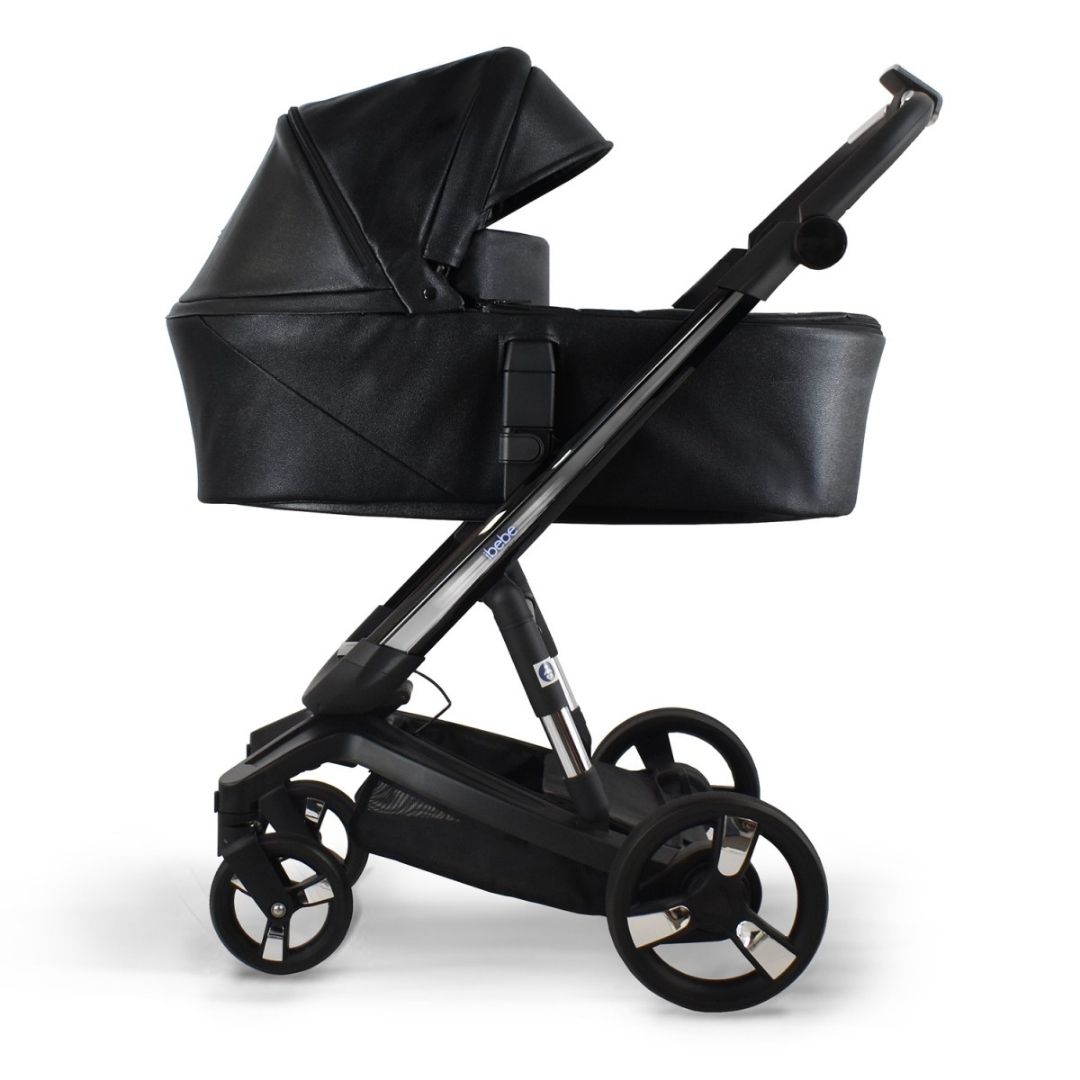 iBebe iStop Follow Me eco black shine electrónico capazo