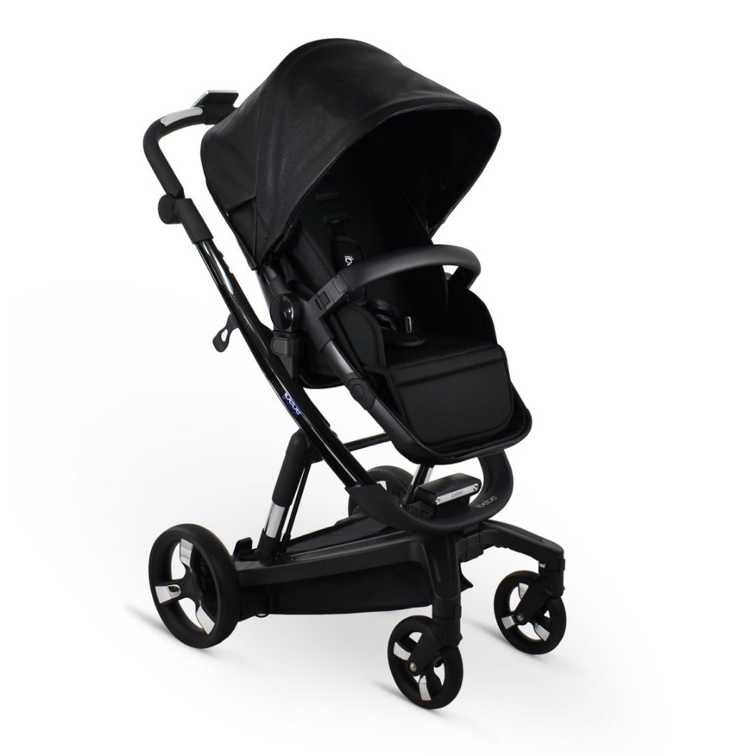 iBebe iStop Follow Me eco black shine electrónico silla paseo