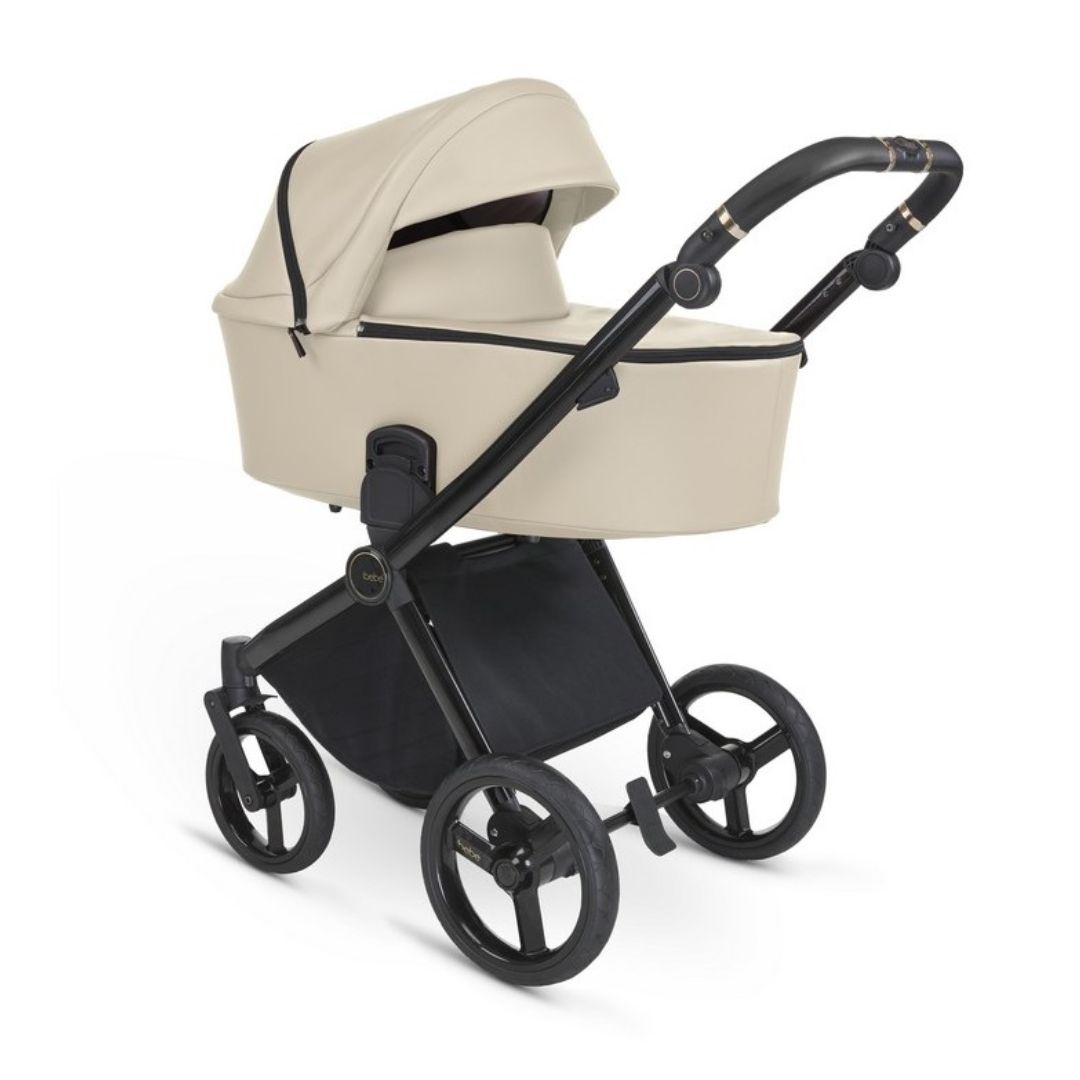 iBebe Gloss eco beige capazo para recién nacido hasta 9kg y silla de paseo hasta 22kg con saco de dormir comodidad absoluta y funcionalidad diseño cautivador